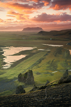 Sunset Over The Plains